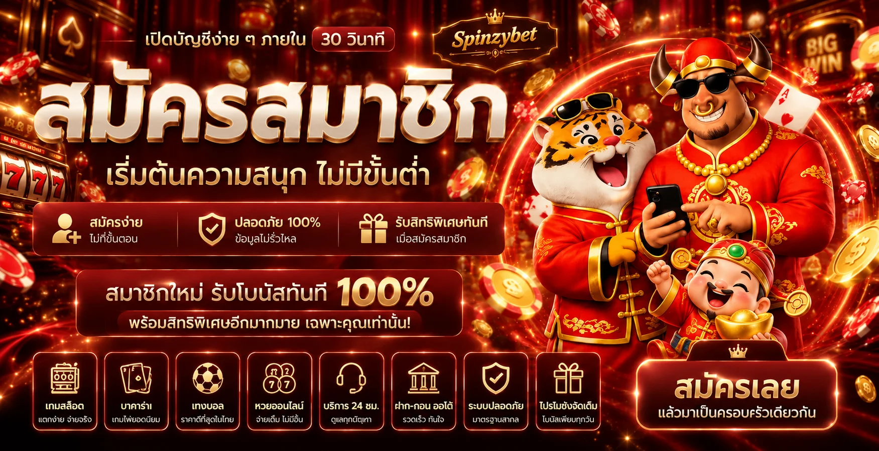 สมัครสมาชิก Spinzybet ผ่านเว็บหลักบนมือถือ